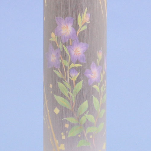 インテリア燈明 香奈の舞 焼桐立台(桔梗)高さ50cm　ズーム