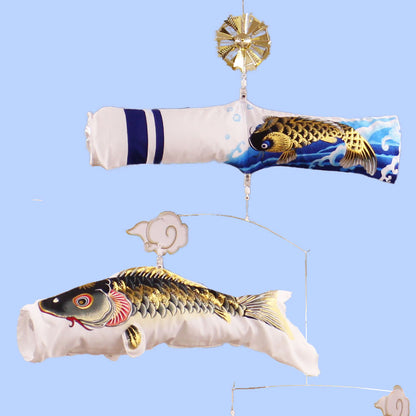 室内用鯉のぼり。モビール鯉のぼり天華 粋々　ズーム